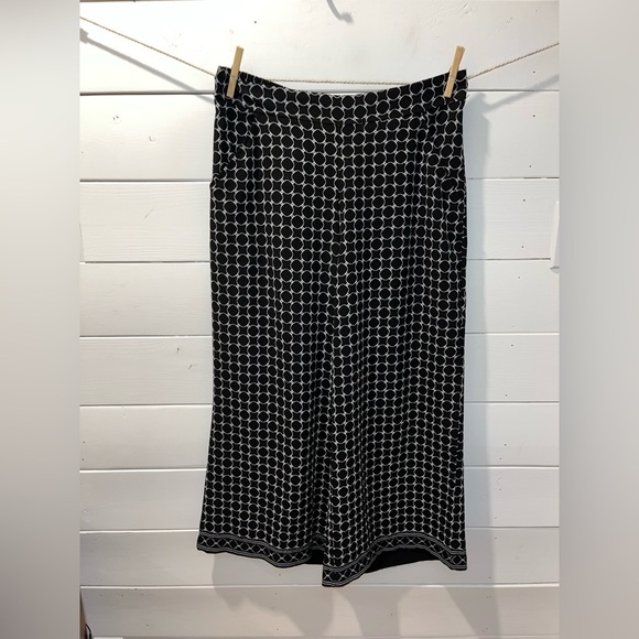 🖤 MAX STUDIO Black & White Midi Skirt – Size L - Picture 8 of 11